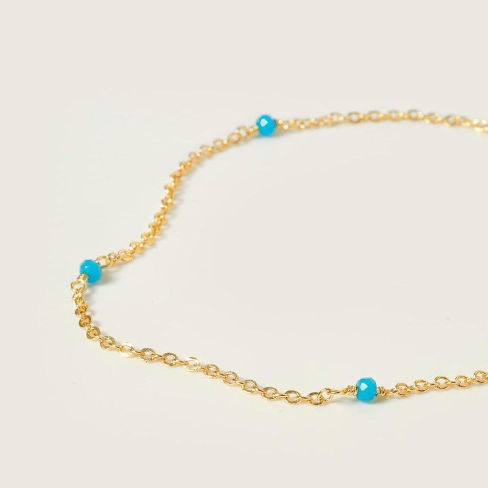 Anklet for Women Gold Chain 14K Gold Plated Dainty Boho Beach Summer Simple Foot - Picture 4 of 5